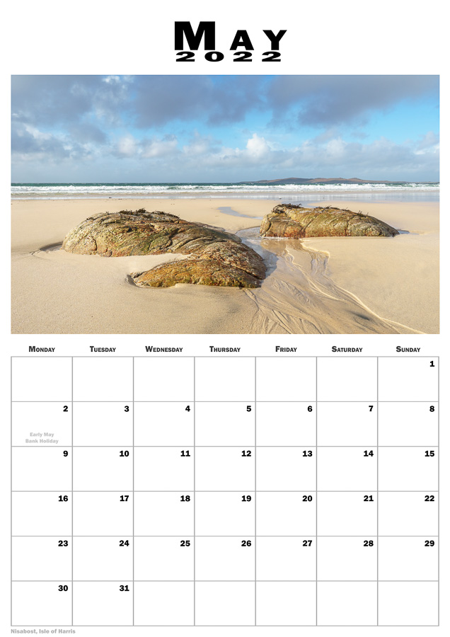 May 2022 Calendar Page