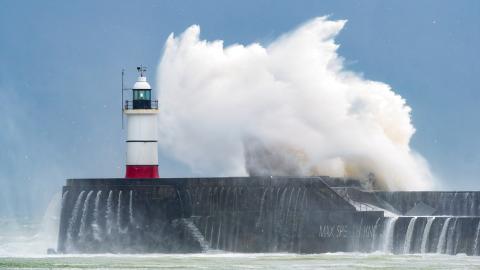 Storm Noa Meets Lighthouse