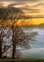 Winter Sunrise over Steyning Bowl Print